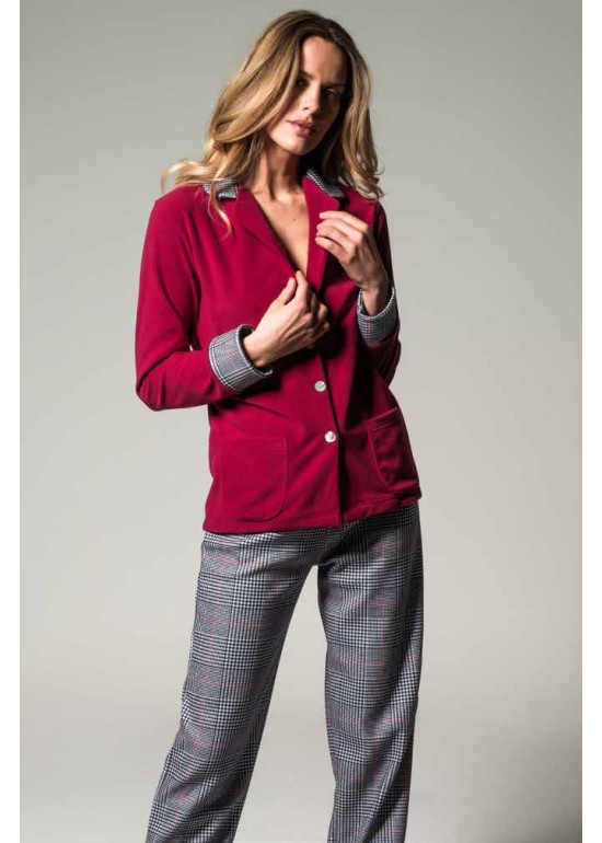 Alpina Pigiama Donna Micropile Cardigan MIRTA.